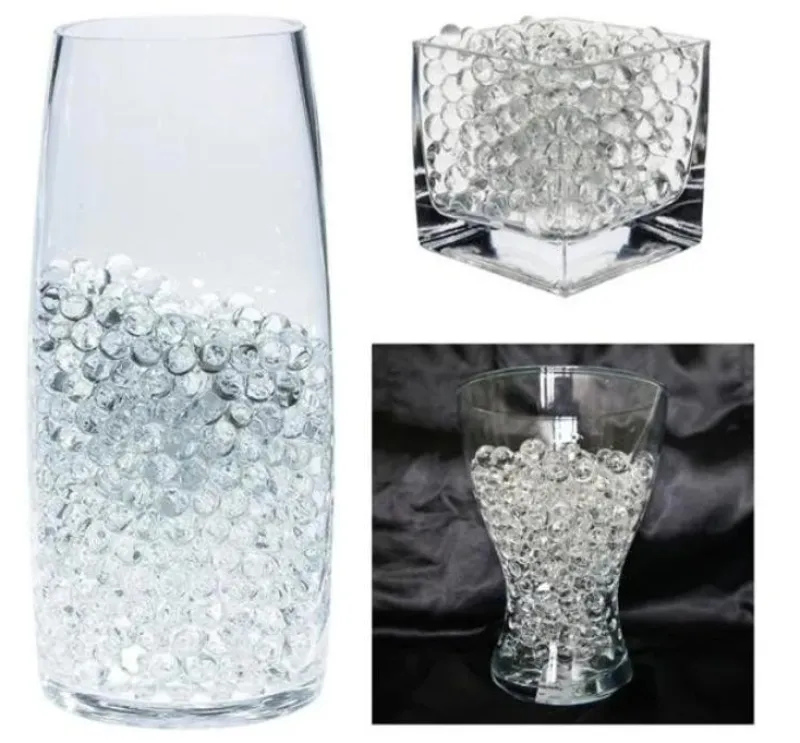 Tradera Övrigt Till Trädgård<4000st Transparent Vatten kristaller Vattenpärlor 1cm