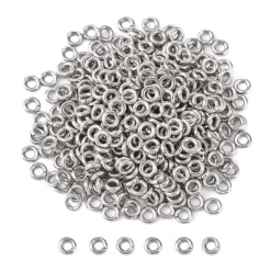 Tradera 20st 4x1mm öppna Bindringar 304 Rostfritt stål^ Smyckestillverkning