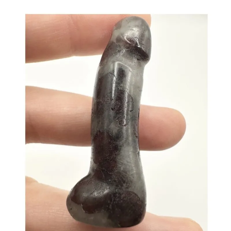 Tradera Ädelstenar<Sten Skulptur. Granat. Fallos, Penis.