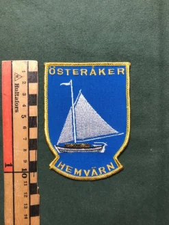 Tradera Militära Samlarsaker<Österåker Hemvärn Stora Märket Tygmärke
