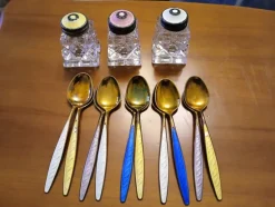 Tradera Sterling 925S Norge Sockerströare & Skedar> Silver