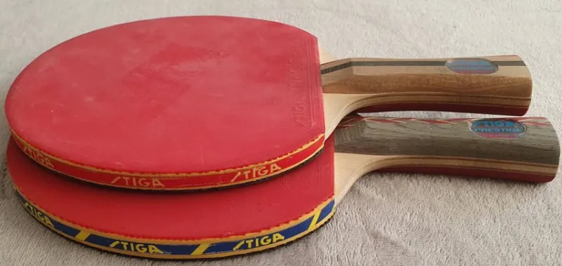 Tradera Bordtennis & Pingis<STIGA, ett par pingisracketar, Presitge och Omega