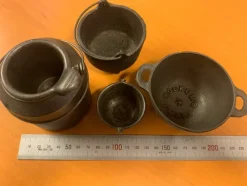 Tradera Stålgjute gjute jute stål metall gammalt retro prydnad^ Inredningsdetaljer