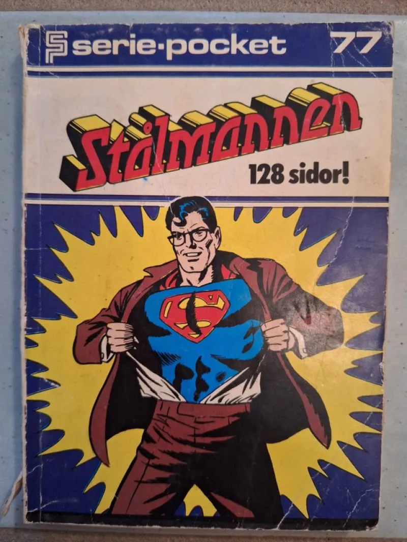 Tradera Stålmannen Seriepocket 77> Svenska Serier