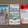 Tradera Tidtabeller<STOCKHOLM 1976 - 3 st REKLAMBROSCHYRER