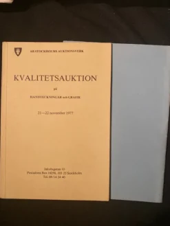 Tradera Priskuranter & Kataloger<Stockholms auktionsverk auktionskatalog