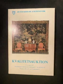 Tradera Priskuranter & Kataloger<Stockholms auktionsverk auktionskatalog