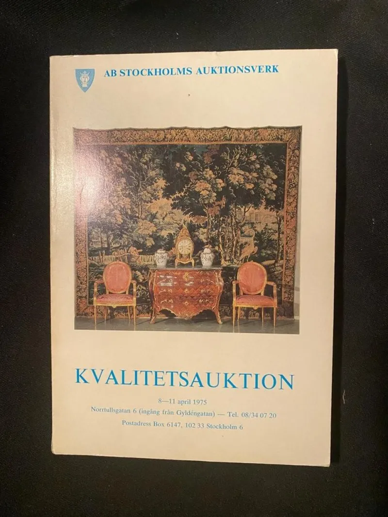 Tradera Priskuranter & Kataloger<Stockholms auktionsverk auktionskatalog
