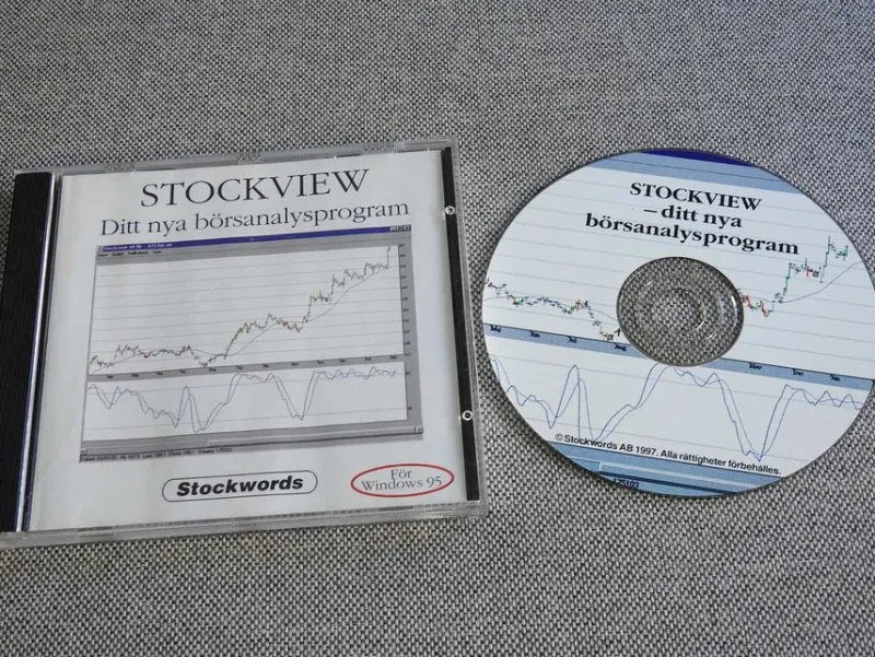Tradera Stockview for Windows 95 CD-ROM Börsanalysprogram 1997> Program & Mjukvara