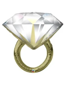 Tradera Stor diamant-ring ballong folieballong möhippa^ Bröllopsdukning & Dekorationer