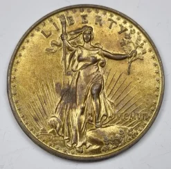 Tradera STOR LIBERTY MCMVII U.S.A. Twenty Dollars Jumbo Coin REPLICA^ Övrigt Mynt & Sedlar