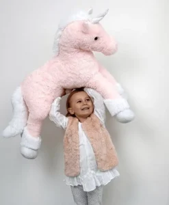 Tradera Stor och mjuk ljusrosa enhörning / unicorn, gosedjur från Teddykompaniet> Gosedjur
