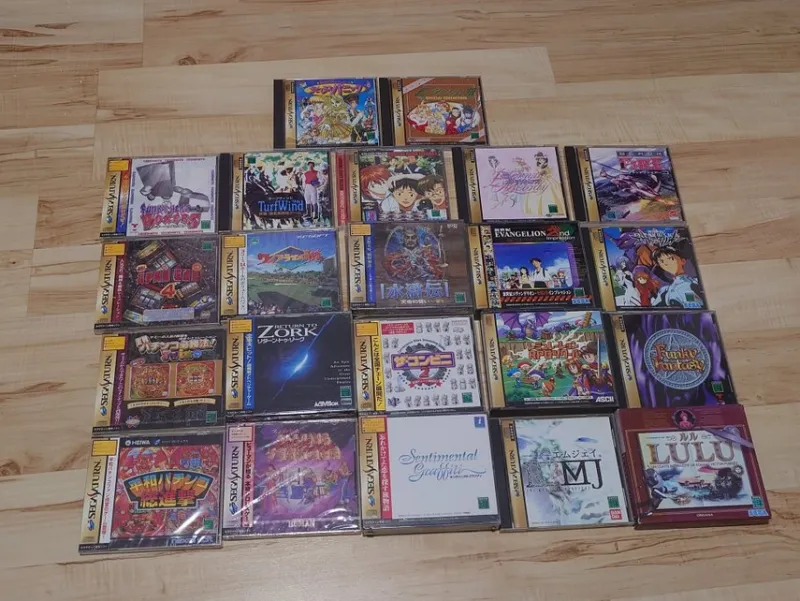 Tradera Sega<Stor samling Japanska Sega Saturn spel