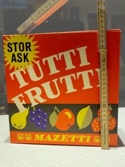 Tradera Varuförpackningar<Stor Tutti Frutti reklamask för reklamsyfte