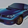 Tradera Subaru STI Bil Front Blå Klistermärke Sticker Logo/Märke 9*5cm Ny^ Övrigt Fordonsrelaterat