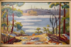 Tradera SUNE SKOTE. Oljemålning 1947^ Måleri