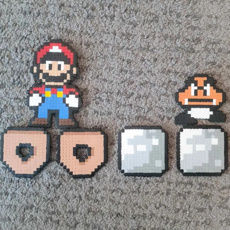 Tradera Super Mario magneter av pärlplatta^ Baby, Barn & Lek