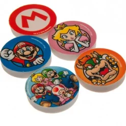 Tradera Pennor & Tillbehör<SUPER MARIO MARIO SUDDGUMMI SET Merchandise Merch Suddgummin Nintendo 64 NES Wii