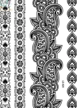 Tradera SVART Engångs Tatuering / BLACK Temporary Tattoo^ Tatuering