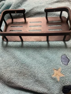 Tradera Svart väggmonterad förvaringskorg^ Inredningsdetaljer