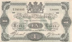 Tradera Svensk 1 Krona sedel från 1918^ Sedlar