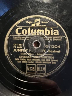 Tradera Svenska Hotkvintetten. Columbia DS 1304.^ Stenkakor