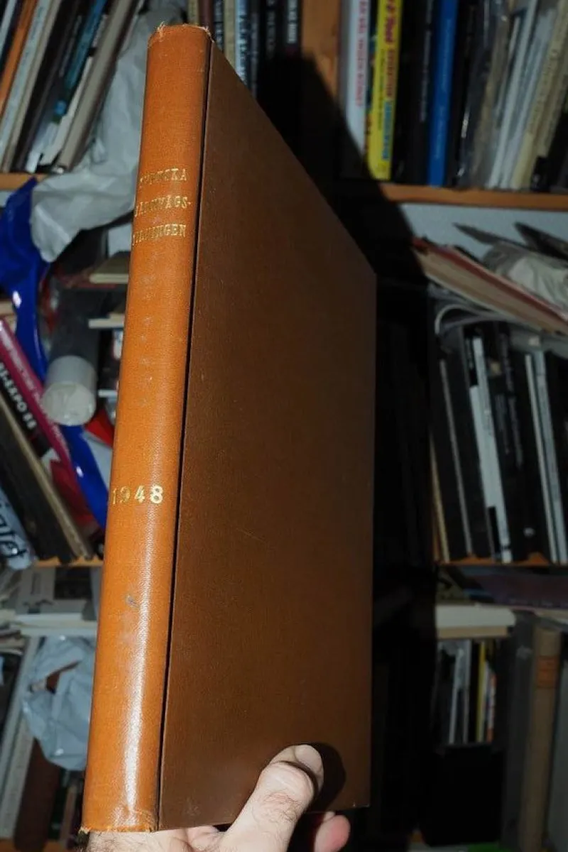 Tradera Svenska Järnvägstidningen 1948 24 nummer inbunden årgång> Järnväg & Spårväg