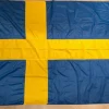 Tradera Sveriges flagga, längd 200 cm^ Flaggor