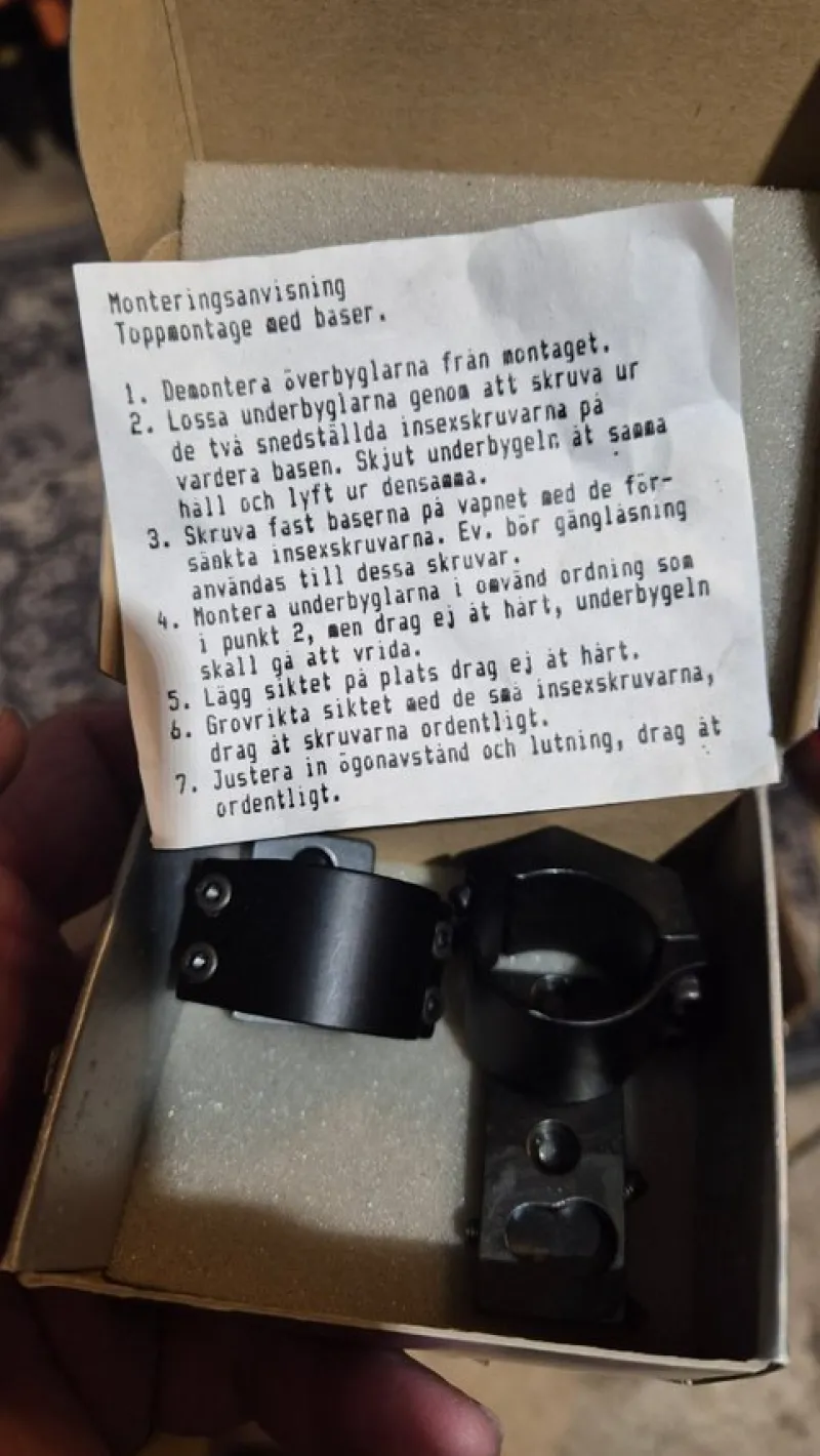 Tradera Jakt<Swedmount fästen