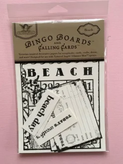 Tradera Tattered Angels Bingo calling cards beach^ Scrapbooking