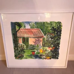 Tradera Tavla, Litografi Evy Låås^ Grafik & Teckningar