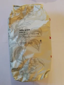 Tradera Te Lösviktste 1 kg Grönt julte i oöppnad påse från Kahls Te^ Kaffe & Te