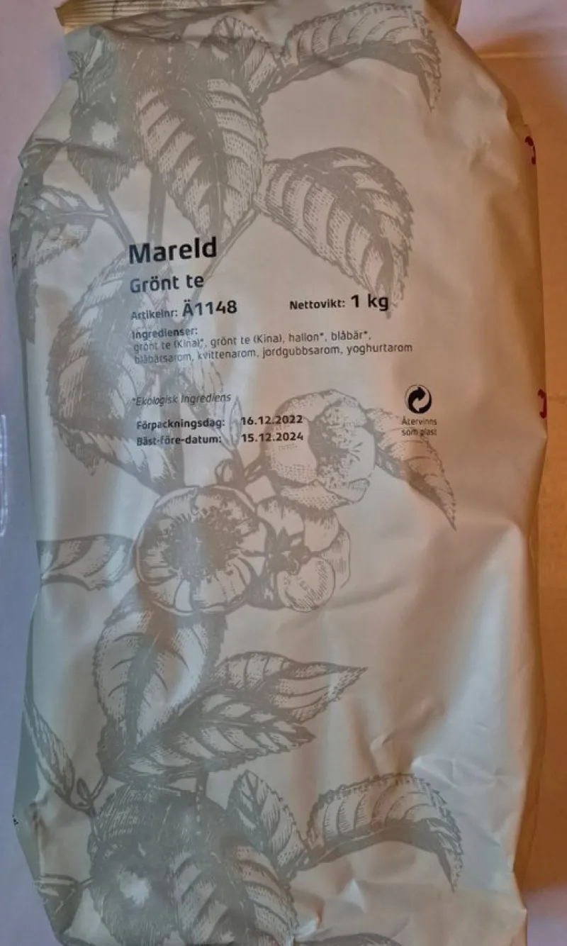Tradera Te Lösviktste 1 kg Mareld i oöppnad påse från Kahls Te^ Kaffe & Te