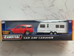 Tradera Teamsterz Street Kingz Metallbil med Husvagn - Röd SUV> Leksaksfordon