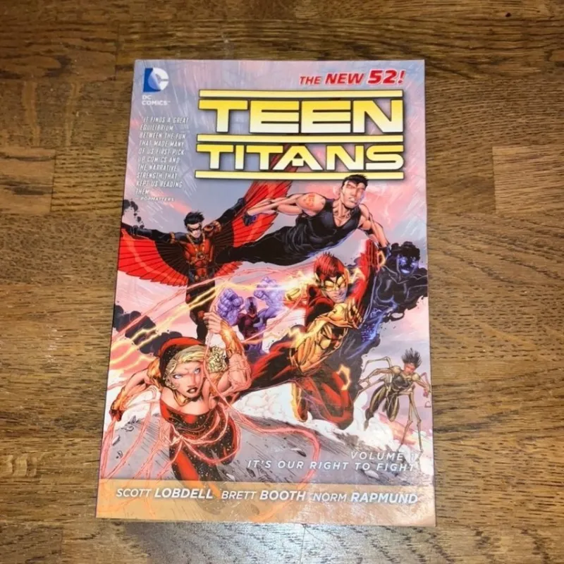 Tradera Teen Titans vol. 1: It's Our Right to Fight - Scott Lobdell, Brett Booth, Norm> Amerikanska Serier