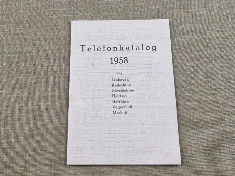 Tradera Priskuranter & Kataloger<TELEFONKATALOG 1958
