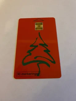 Tradera Telefonkort - 60111/043 Julgran med tilltryck Nyman & Schultz> Telefonkort