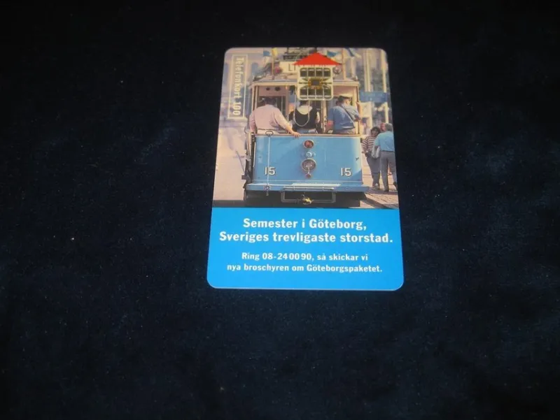 Tradera Telefonkort<TELEFONKORT MED MOTIV FRÅN GOA GÖTEBORG