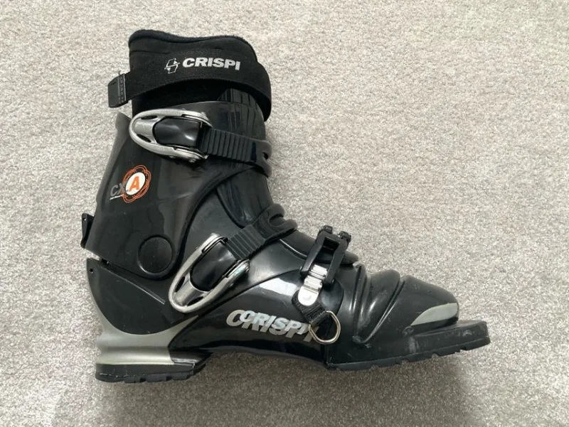 Tradera Alpint<Telemarkpjäxor CRISPI CX.A All-Round. Storlek 43 (27,5 cm). Mycket fint skick