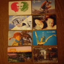 Tradera Telefonkort<Telia Telefontkort 8 st olika 2000-talet