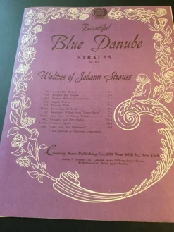 Tradera The Beautiful blue danube waltzes, Staruss, 1940/50-tal^ Noter & Nothäften