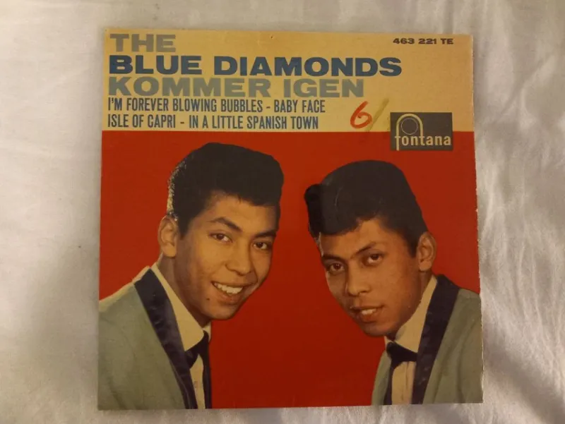 Tradera The Blue Diamonds - Kommer Igen EP (omslag)^ Skivomslag