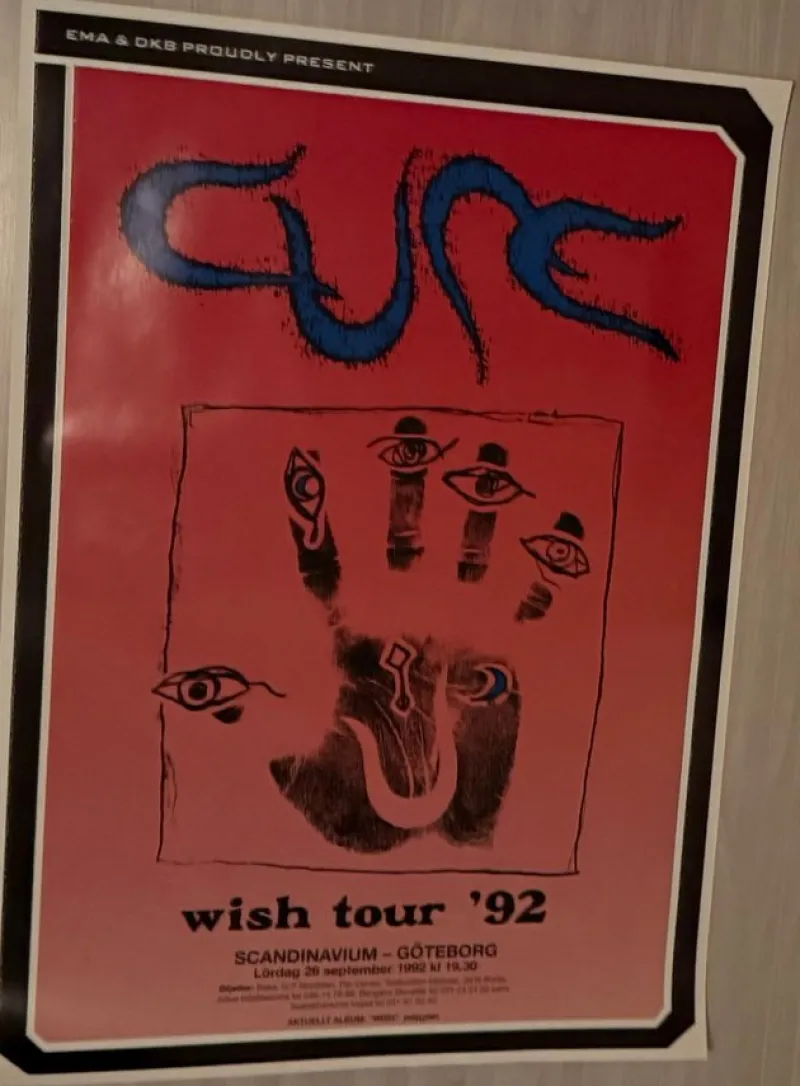 Tradera The Cure Wish Tour '92 Göteborg Konsertaffisch^ Musikposters