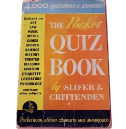 Tradera The Pocket Quiz Book by Slifer and Crittenden-published 1941-English language> Korsord & Korsordsrelaterat