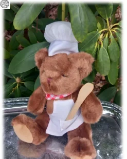 Tradera Nalle- & Teddybjörnar<The teddy Bear Collection Clement the Chef med kockmössa fökläde Charm