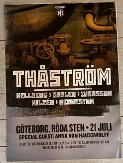 Tradera Thåström Röda Sten Göteborg 2012 Tour Poster^ Musikposters