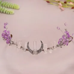 Tradera Hårsmycken & Diadem<Tiara med kvartskristall