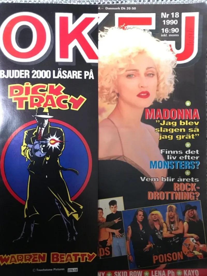 Tradera Tidningen OKEJ nr 18 1990^ Musiktidningar & Litteratur