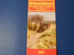 Tradera Tidtabeller<Tidtabell Ohsabanan Museijärnvägen i Småland OHS Bruk - Gimarp BOR N:a spårvidd