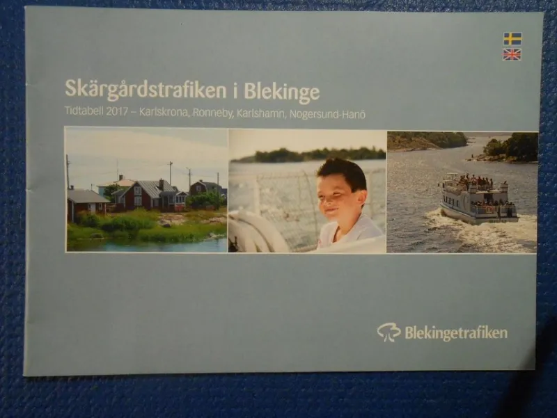 Tradera Tidtabeller<Tidtabell Skärgårdstrafiken i Blekinge 2017